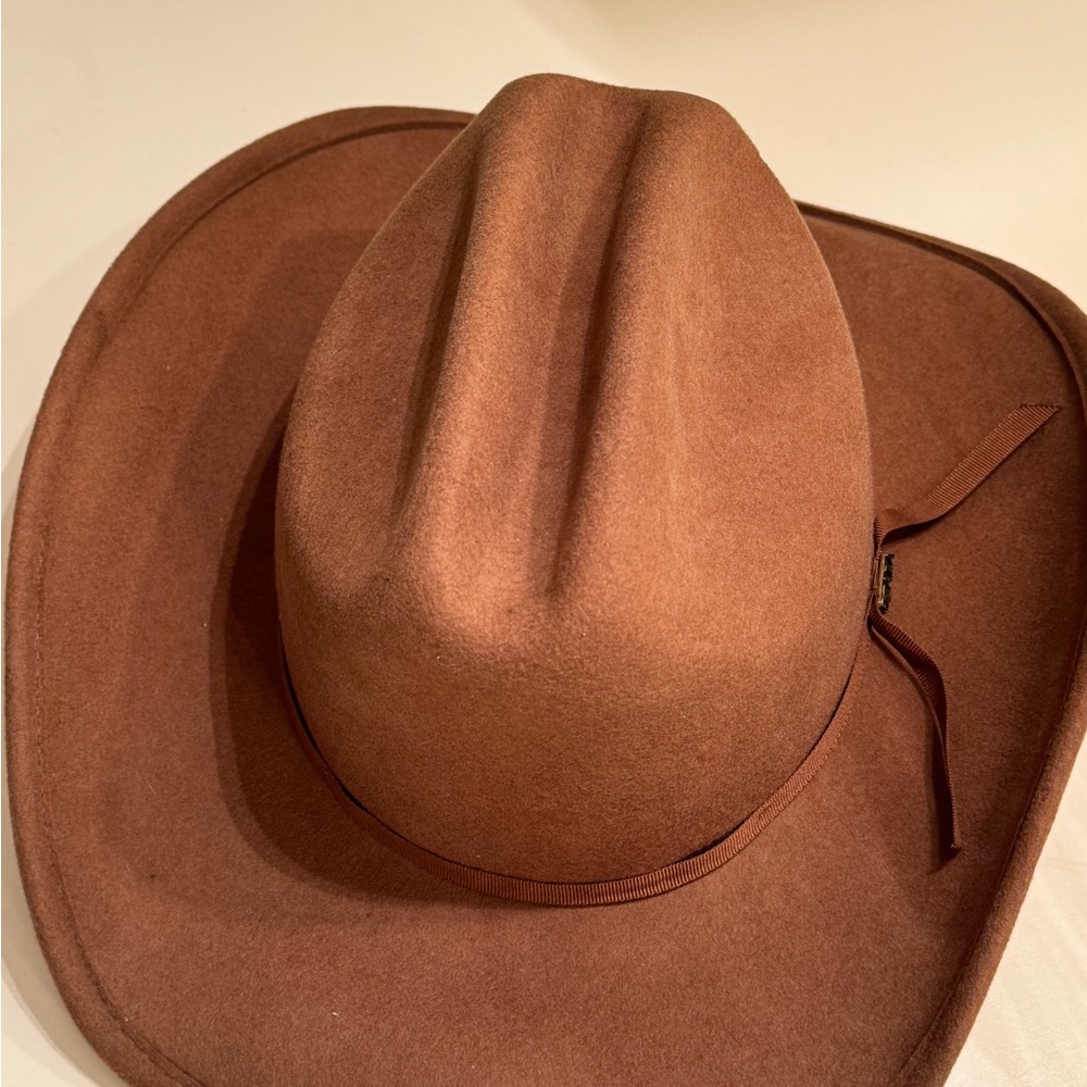 Vintage Scala Classic Brown Western 100% Wool Cowboy
Hat Beige Tan